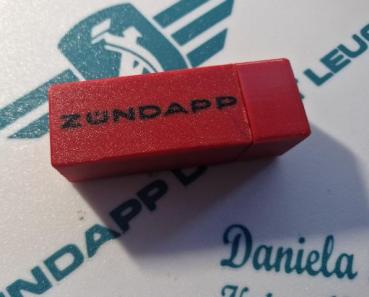 Zündapp Zündkerzenbox - ROT - Aufbewahrungsbox für die Zündkerze